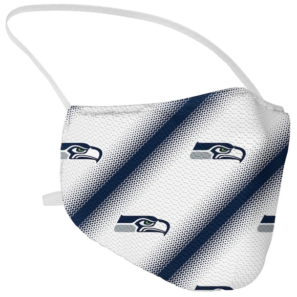 SEATTLE Seahawks Fanatics Branded Adult Official Logo Face Covering 3-Pack - Picture 8 of 9
